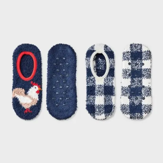 Women's 2pk Cozy Liner Socks - 4-10 image {4}