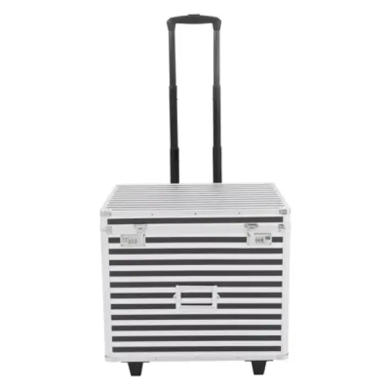 YIYIBYUS Rolling Lockable File Storage Case File Box with Telescopic Pole image {6}