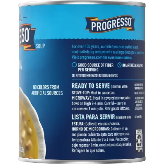 Progresso Traditional Gluten Free Split Pea with Ham Soup - 19oz image {5}