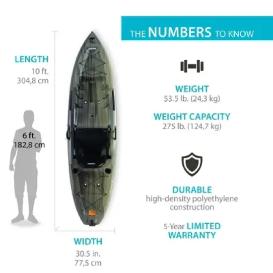 Lifetime Kenai Pro Angler 100 Kayak Moss Fusion - 91149 image {1}