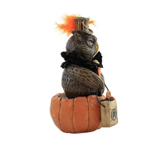 Charles Mcclenning 8.0 Inch Oliver Halloween Figurine , Lightweight Halloween Decor Halloween Owl (1PC) image {2}