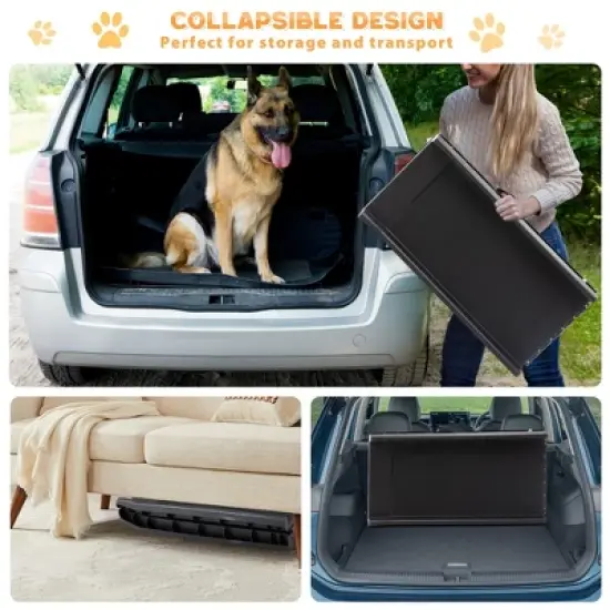 Sandinrayli Folding Portable Dog Ramp for Cars Trucks SUVs 61 in. L image {4}