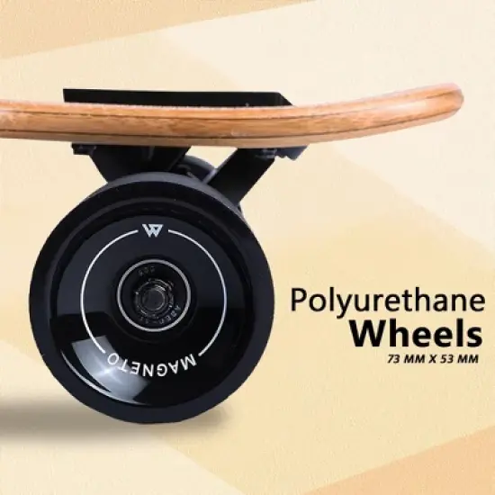 Magneto Bamboo Longboards| 42&rdquo; x 9&rdquo; | Cruising, Carving, Free-Style, and Downhill (Bamboo Drop & Fiberglass Through Longboard) image {3}