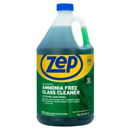 Zep Concentrated Ammonia-Free Glass Cleaner &ndash; Perfect for Commercial Windows - 1 Gallon image {1}