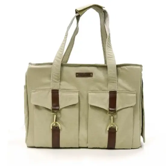 Dogo Pet Fashions Buckle Tote V2 Pet Carrier Bag - Beige image {4}