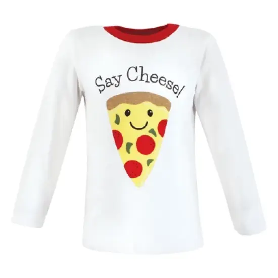 Hudson Baby Infant and Toddler Boy Long Sleeve T-Shirts, Fun Food image {2}
