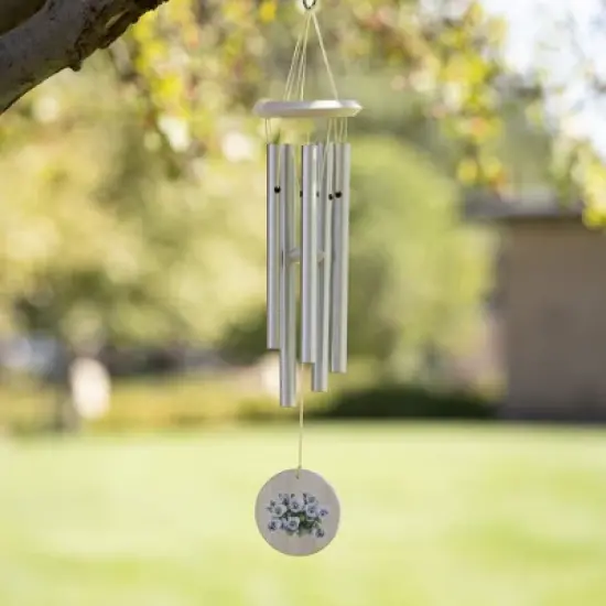 Woodstock Chimes Flower Wind Chime Purple Pansy 22" image {3}