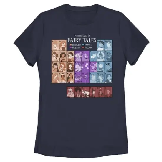 Women's Disney Princesses Periodic Table T-Shirt image {4}