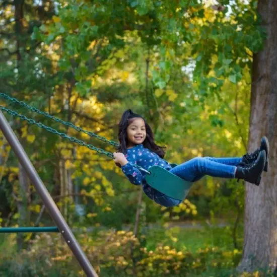 Lifetime Playset 10' Swing Set - Earthtone image {14}