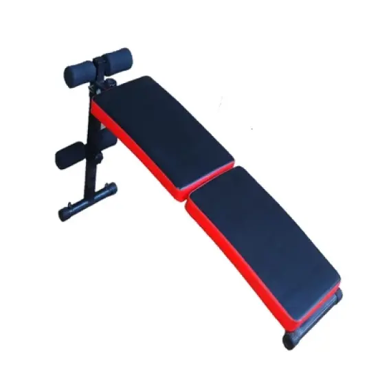 NAYSAYE Exercise Trainer Adjustable Utility Bench Multi Position for Home Gym Workouts, Black and Red, 27.16"*9.84"*12.99" image {5}