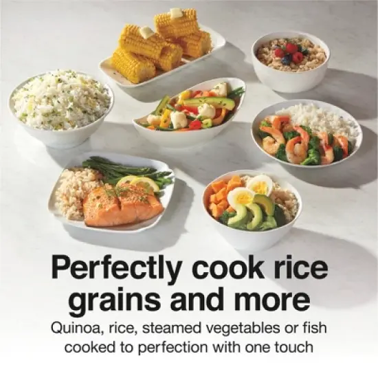 Proctor Silex 10 Cup Rice Cooker & Steamer White 37533G image {3}