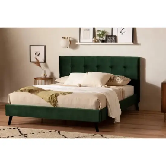 Queen Maliza Upholstered Complete Platform Bed - South Shore image {2}
