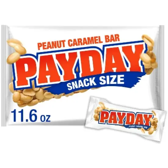 Payday Peanut Caramel Snack Size Candy Bars - 11.6oz image {7}