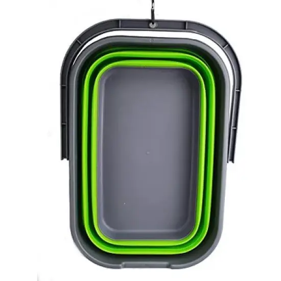 SAMMART 12L (3.1 Gallon) Collapsible Rectangular Handy Basket/Bucket image {11}