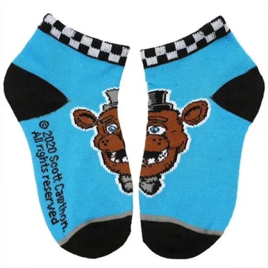 Five Nights at Freddy's Main Characters 6-Pack Youth Ankle Socks for men image {4}