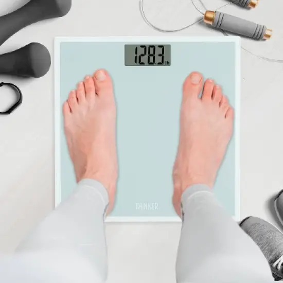 Thinner Glass Weight Scale Silver image {2}