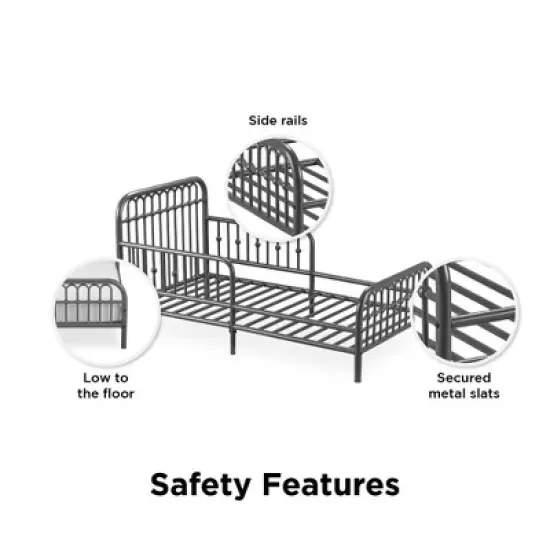 Little Seeds Monarch Hill Ivy Metal Toddler Bed image {5}