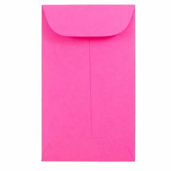 JAM PAPER #7 Coin Business Colored Envelopes - 3 1/2 x 6 1/2 - Red Recycled - 100/Pack image {7}