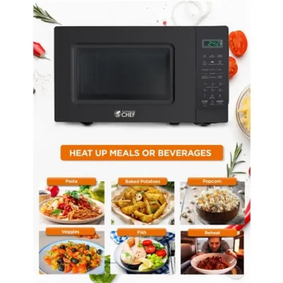 COMMERCIAL CHEF Countertop Microwave Oven 0.7 Cu. Ft. 700W image {1}