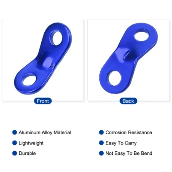 Unique Bargains Aluminum Rope Tensioner Tent Cord Adjuster for Outdoor Camping Hiking Travel image {2}