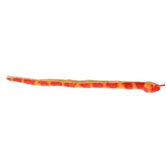 Aurora Snake 50" Corn Snake Orange Stuffed Animal image {2}