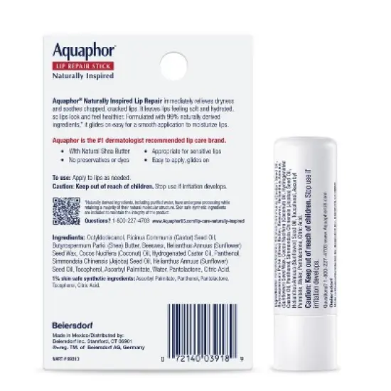 Aquaphor Lip Naturals-Coconut Blister Dual Pack - 0.7oz image {12}