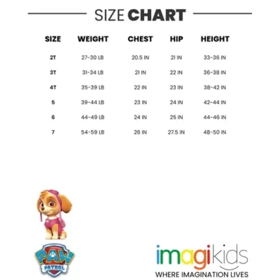 Paw Patrol Rubble Marshall Chase Girls Rash Guard and Swim Shorts Little Kid image {6}