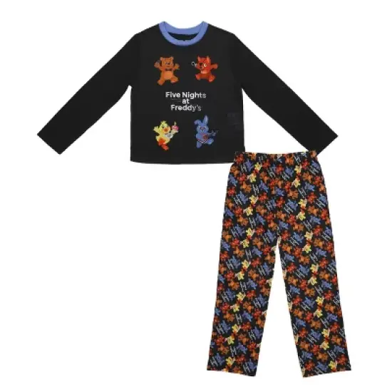 Youth Girls Five Nights at Freddy's 2-Piece Sleepwear Set with Long-Sleeve Shirt and Sleep Pants image {4}