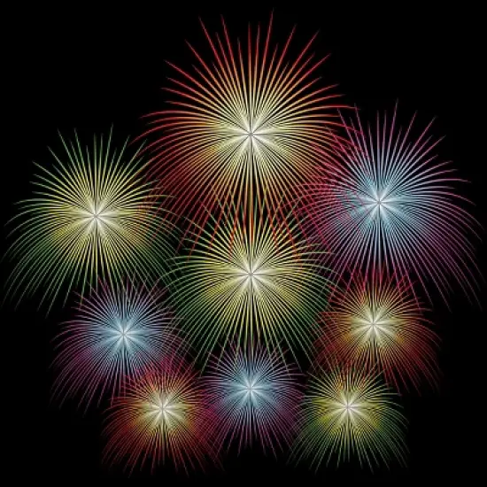 Men's Design By Humans July 4th Fireworks Display By  Tank Top image {1}