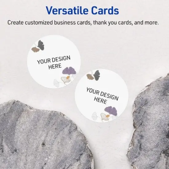 Avery Round Business Cards, Floral Design, 2" Diameter, 120ct image {5}