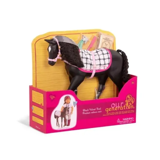 Our Generation Black Velvet Foal Horse Accessory Set for 18" Dolls image {3}