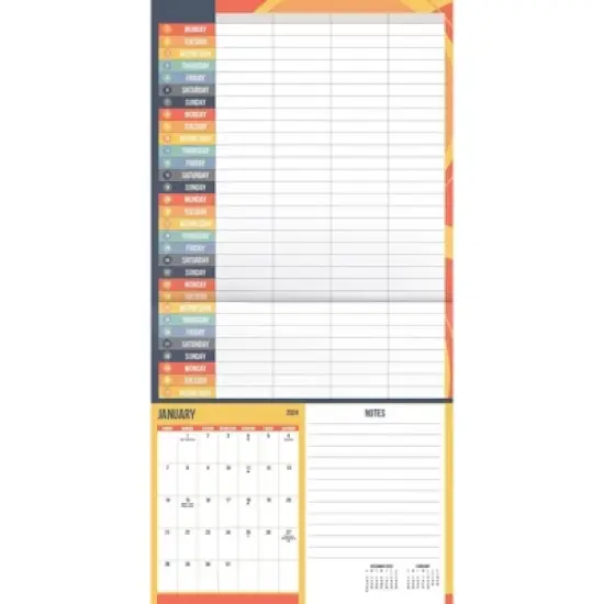 Trends International Inc. 2023-24 Wall Calendar 12"x12" Family Planner with Stickers image {1}