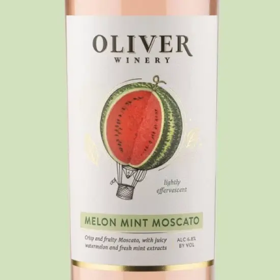 Oliver Vine Series Melon Mint Moscato - 750ml Bottle image {3}