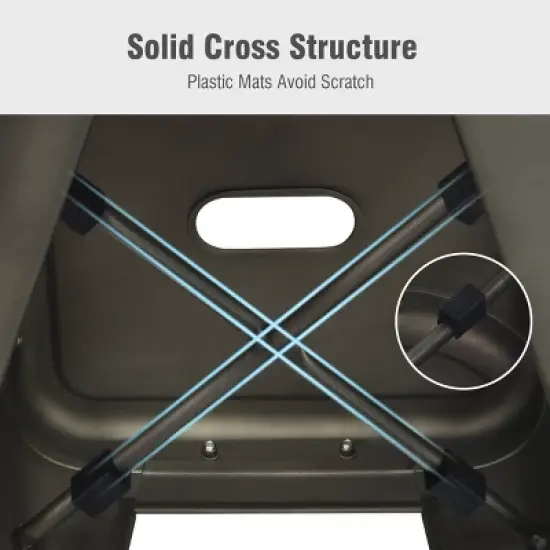 Costway Set of 4 Metal Bar Stools 30'' Bar Height Barstools Industrial w/ Low Back Gun image {5}