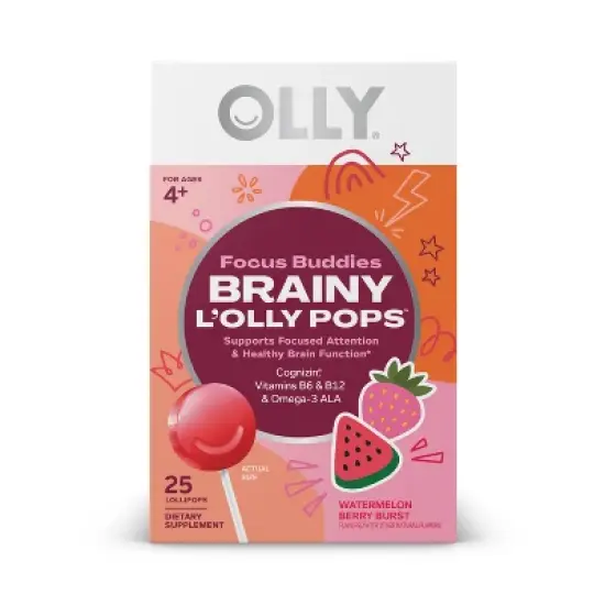 OLLY Brainy L'OLLY Pops - Focus Buddies Lollipops - 25ct image {10}