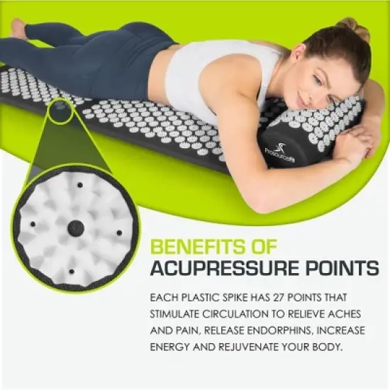 ProsourceFit Acupressure Mat and Pillow Set image {2}