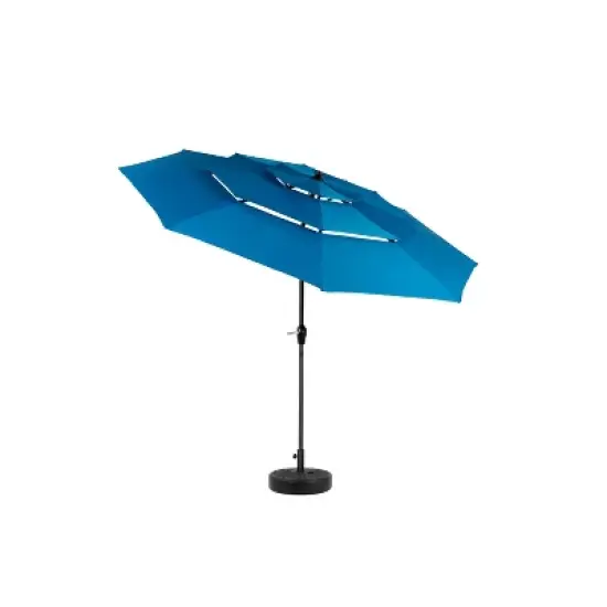 Okak 10 Ft 3 Tier Patio Umbrella,Outdoor Umbrella for Patio,Table Umbrella Outdoor with Crank,Pool Umbrellas,Base Not Included image {4}