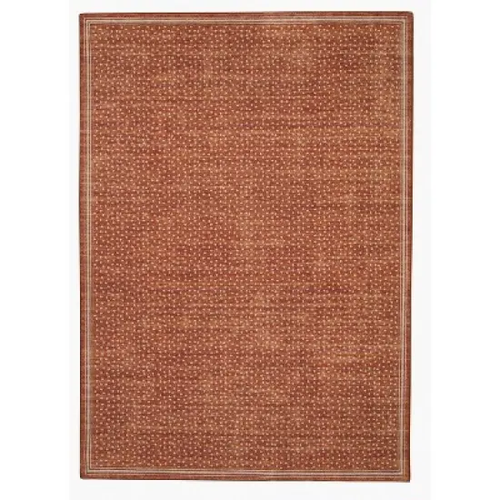 Tawney Washable Outdoor Rug Orange/Ivory - Linon image {10}