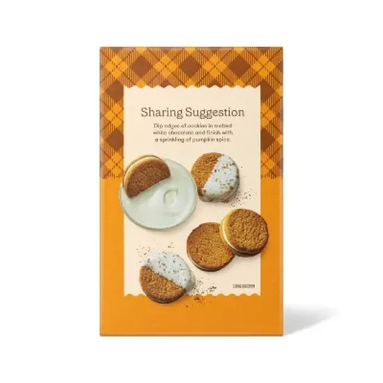 Fall Harvest Pumpkin Cheesecake Sandwich Cookies - 10.6oz - Favorite Day&trade; image {3}