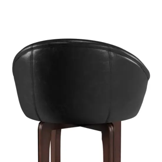 25" Dartford Swivel Counter Height Barstool Brown/Black - Hillsdale Furniture image {9}