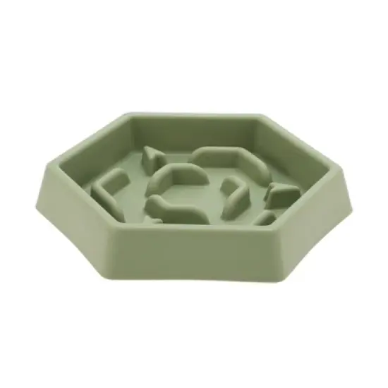 Unique Bargains Convenient Hexagon Shape Dog Bowl 1 Pc image {6}