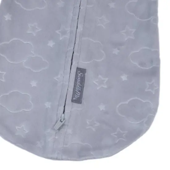 SwaddleMe by Ingenuity Pod Swaddle Wrap in Velboa - Clouds & Stars - Newborn - 0-2 Months - 2pk image {2}