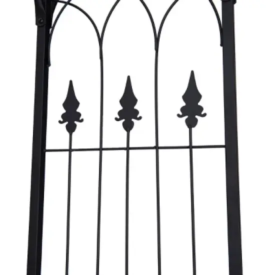 Costway Garden Wedding Rose Arch Pergola Archway Flowers Climbing Plants Trellis Metal image {7}