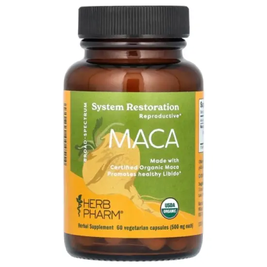 Herb Pharm Maca, 500 mg, 60 Vegetarian Capsules image {4}
