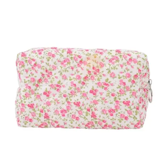 Unique Bargains Women Portable Little Flower Pattern Makeup Bag 1 Pc image {3}