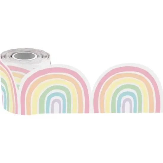 Teacher Created Resources&reg; Pastel Pop Rainbows Die-Cut Rolled Border Trim, 50 Feet, 3 Rolls image {4}