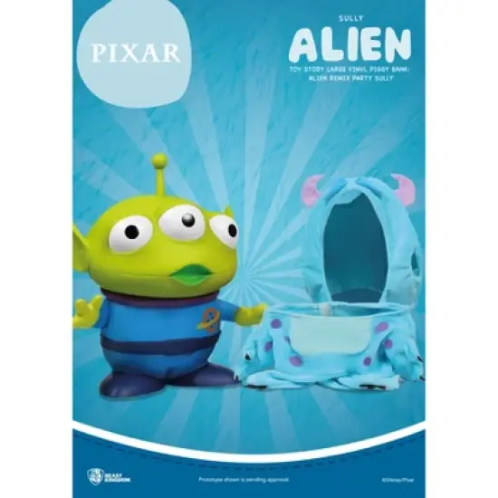 DISNEY Toy Story Large Vinyl Piggy Bank: Alien Remix Party Sully (Piggy Bank) image {3}
