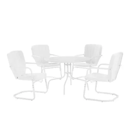Ridgeland 5pc Outdoor Dining Set - White - Crosley image {6}