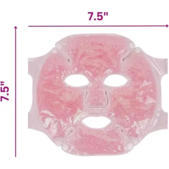 FOMI Hot Cold Gel Face Contoured Ice Mask | Pink image {4}