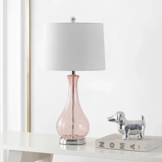 Finnley Table Lamp - Light Blush Crackle - Safavieh image {1}